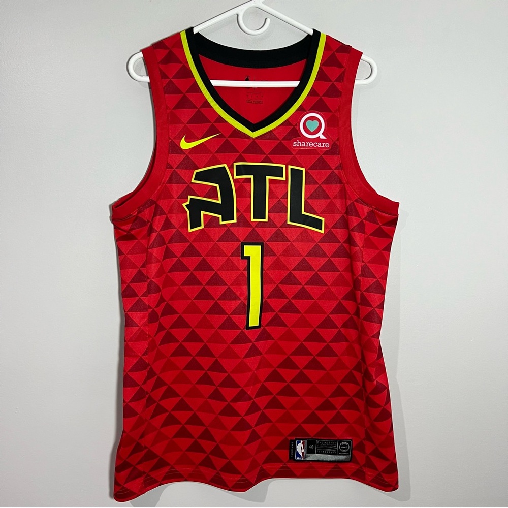 Nike Atlanta Hawks Kevin Huerter Red Swingman Basketball Jersey Mens Large 48